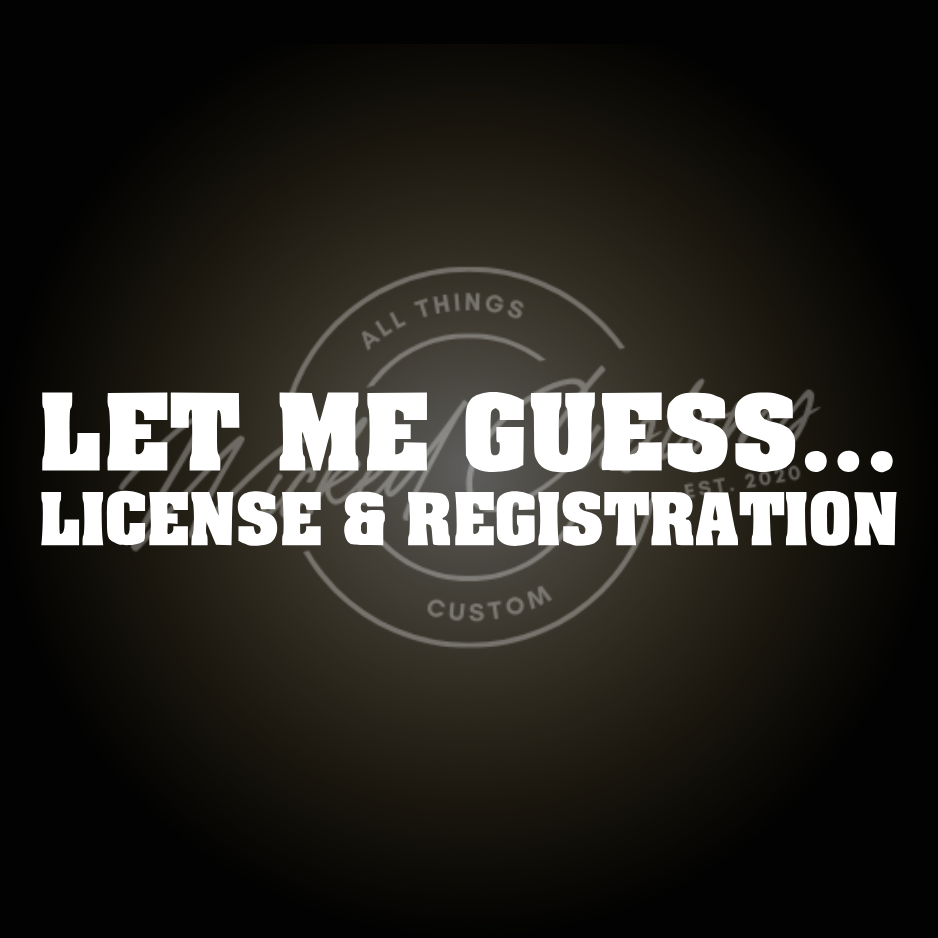 let me guess license decal