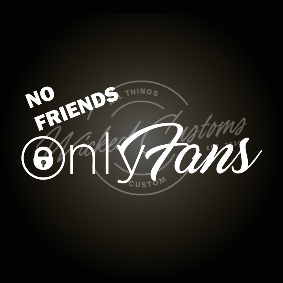 no friends only fans decal