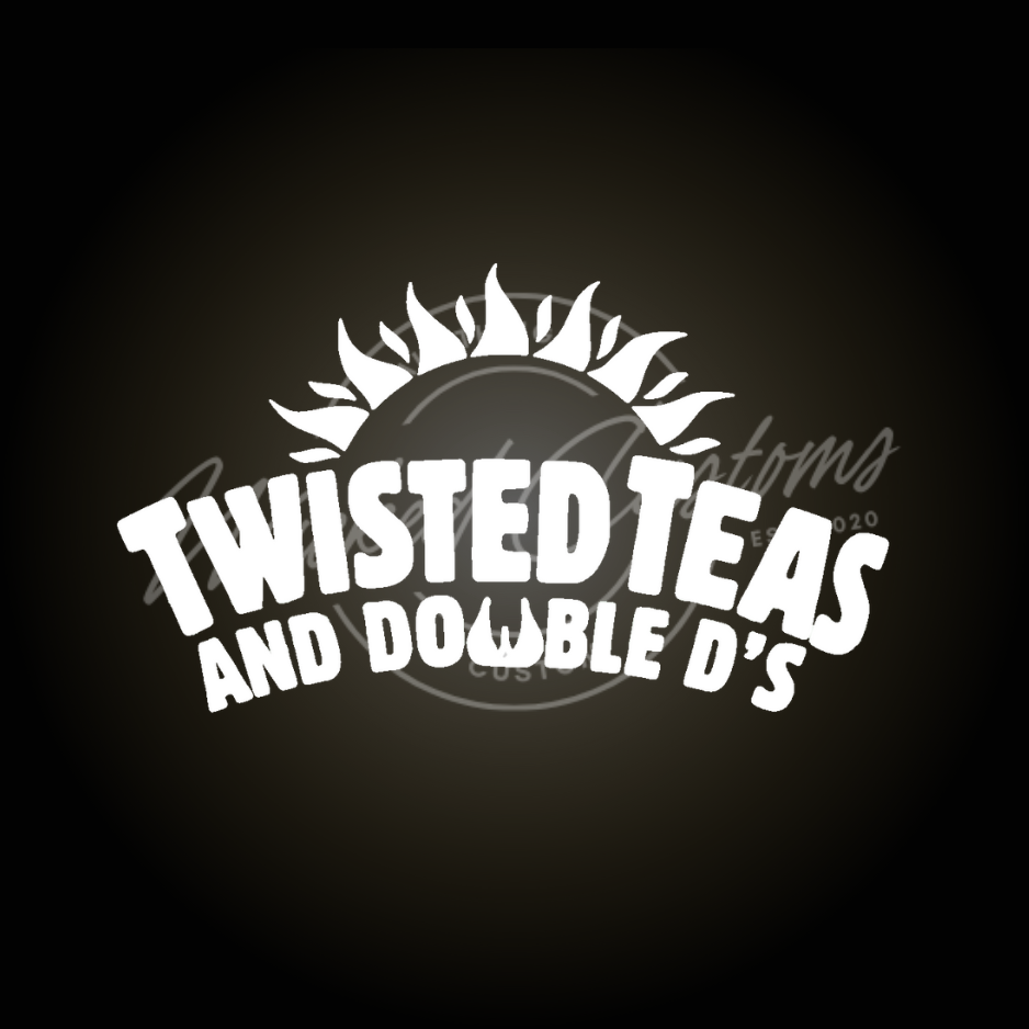 twisted tea double d decal