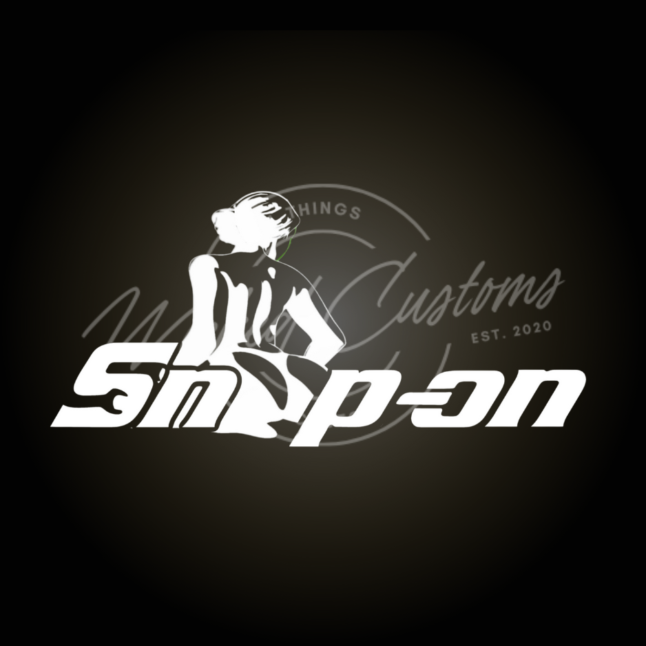 snap on girl decal