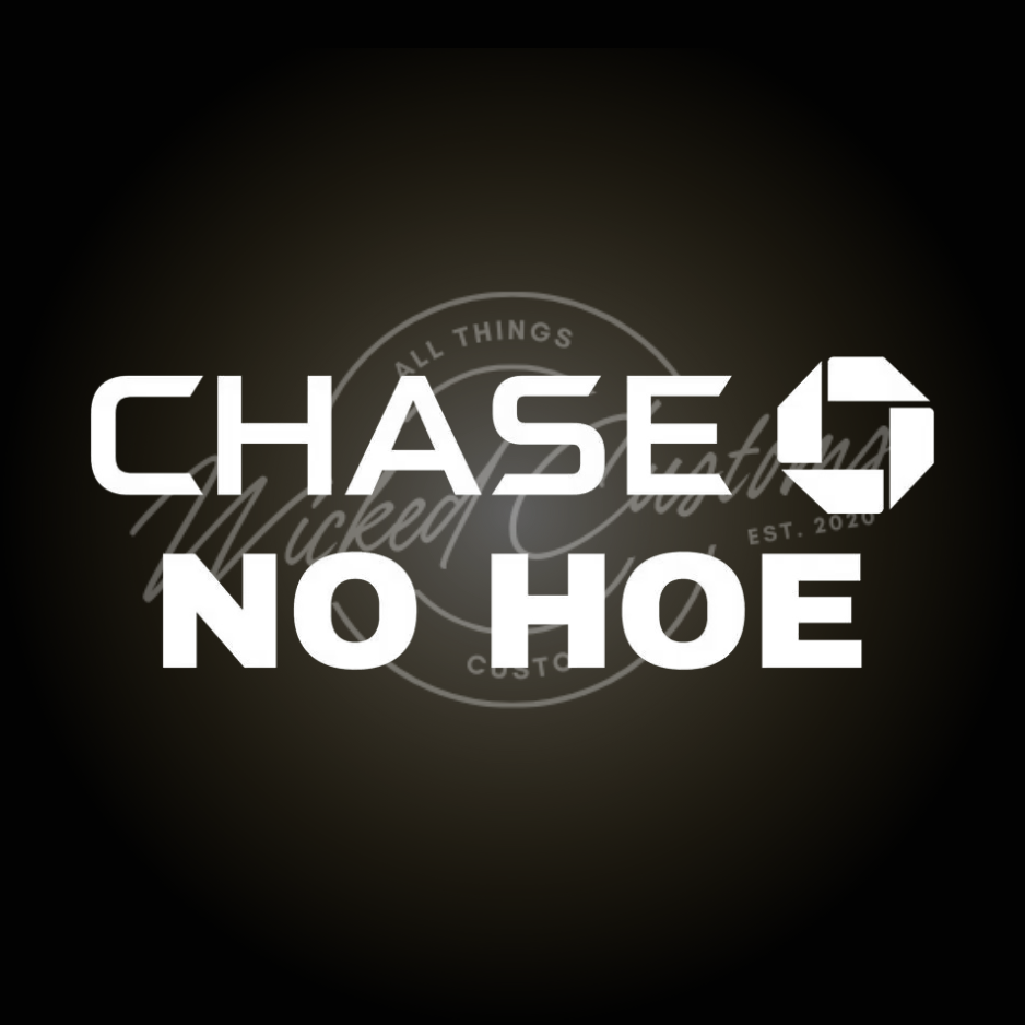 chase no hoe decal