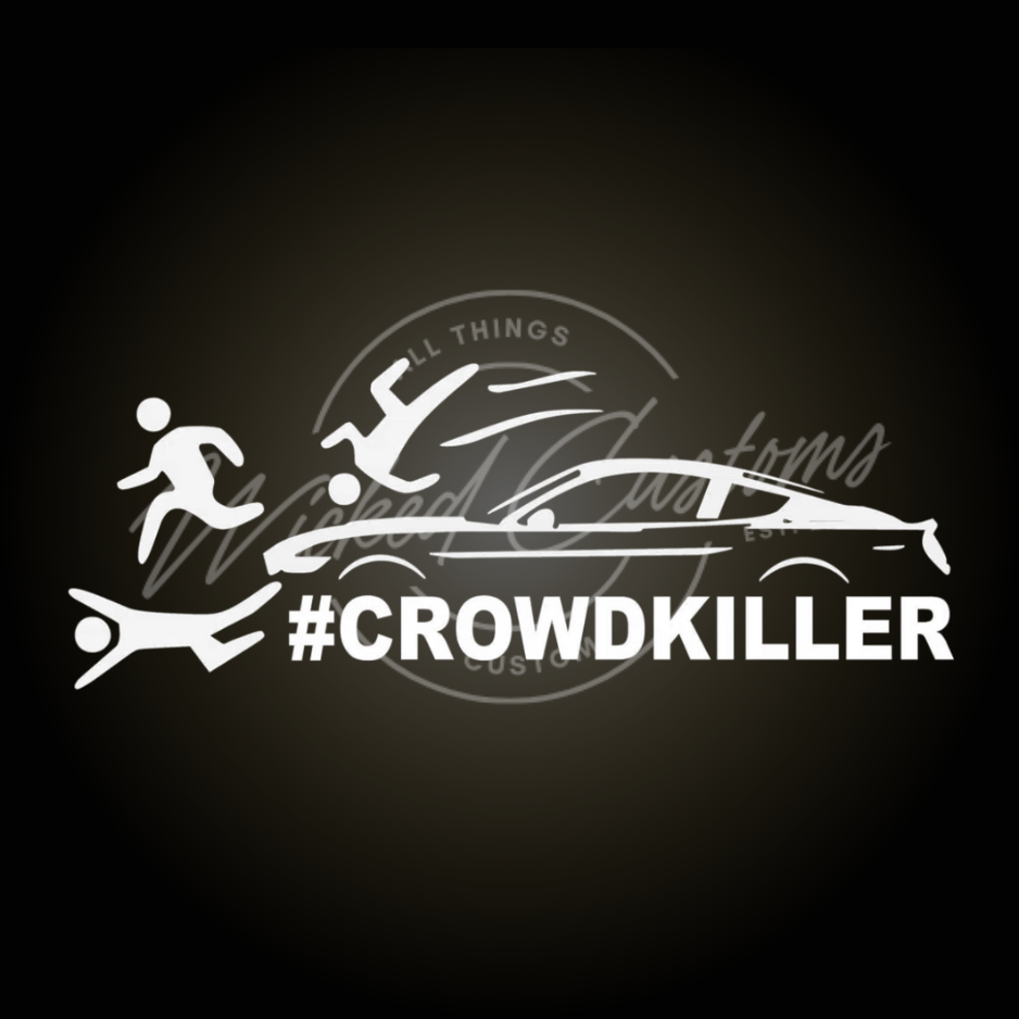 crowdkiller mustang decal