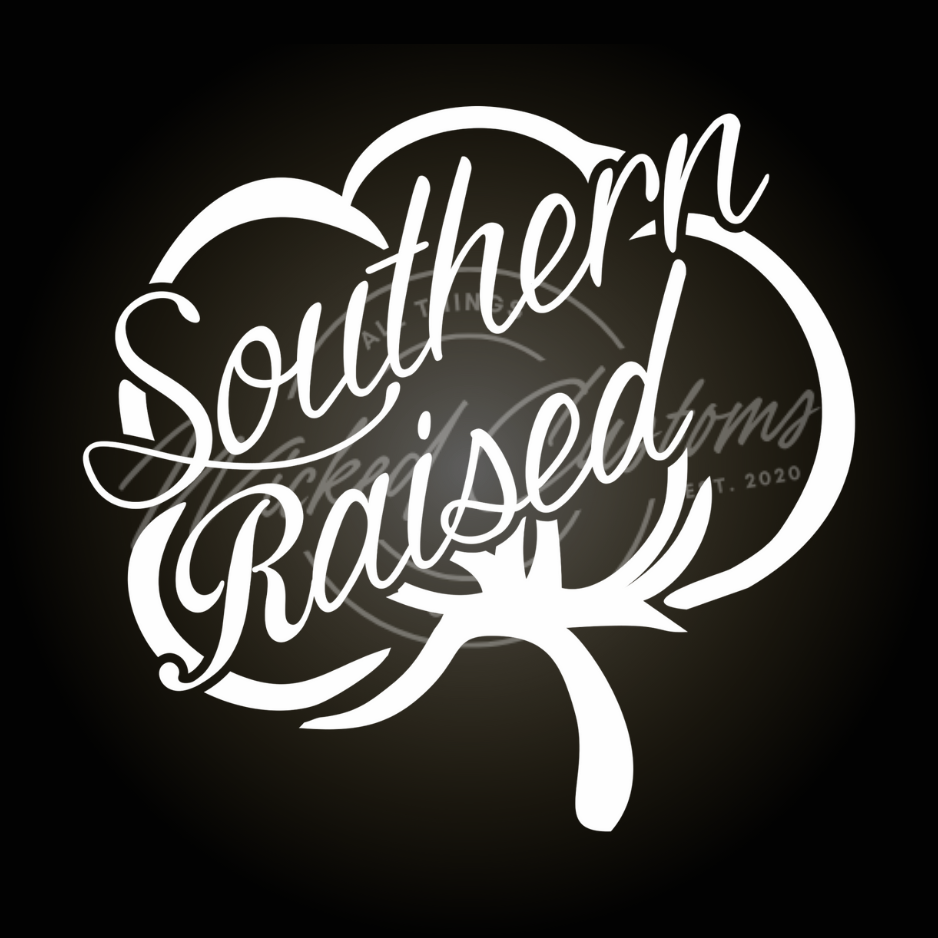 southern raised cotton decal