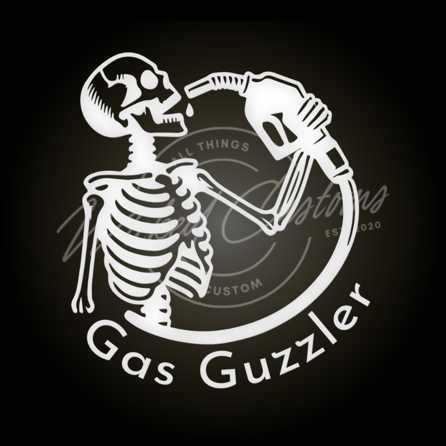 gas guzzler decal