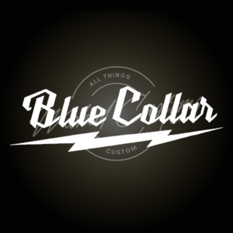 blue collar decal