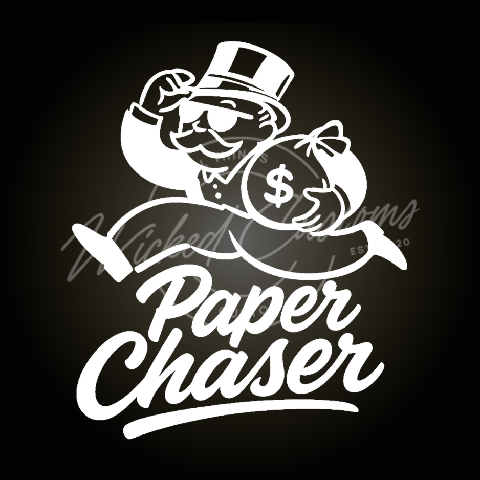 paper chaser decal