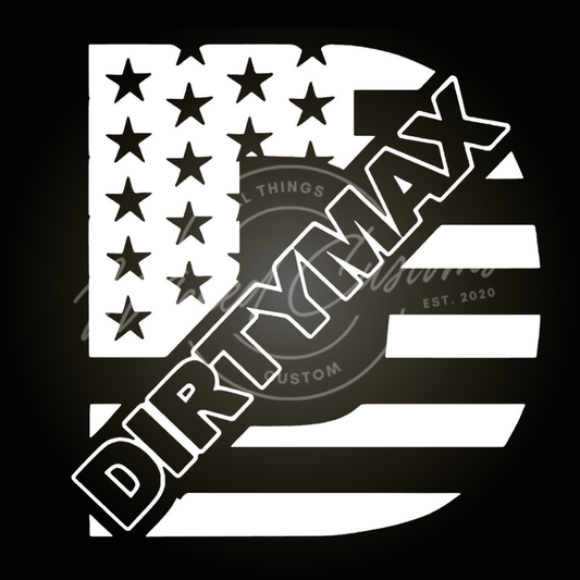 Dirtymax D decal