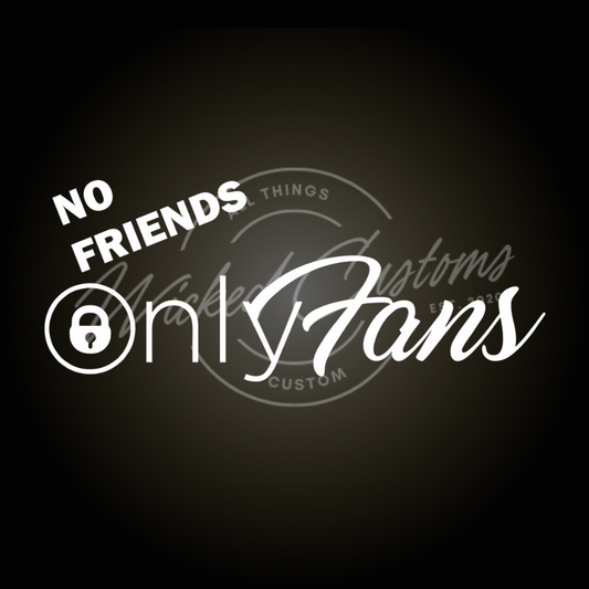 no friends only fans decal