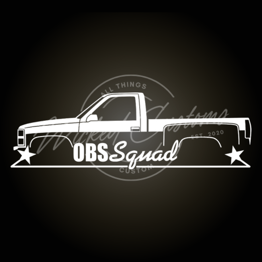 Chevy obs squad decal