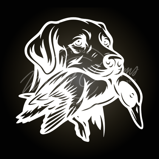 hunting dog decal