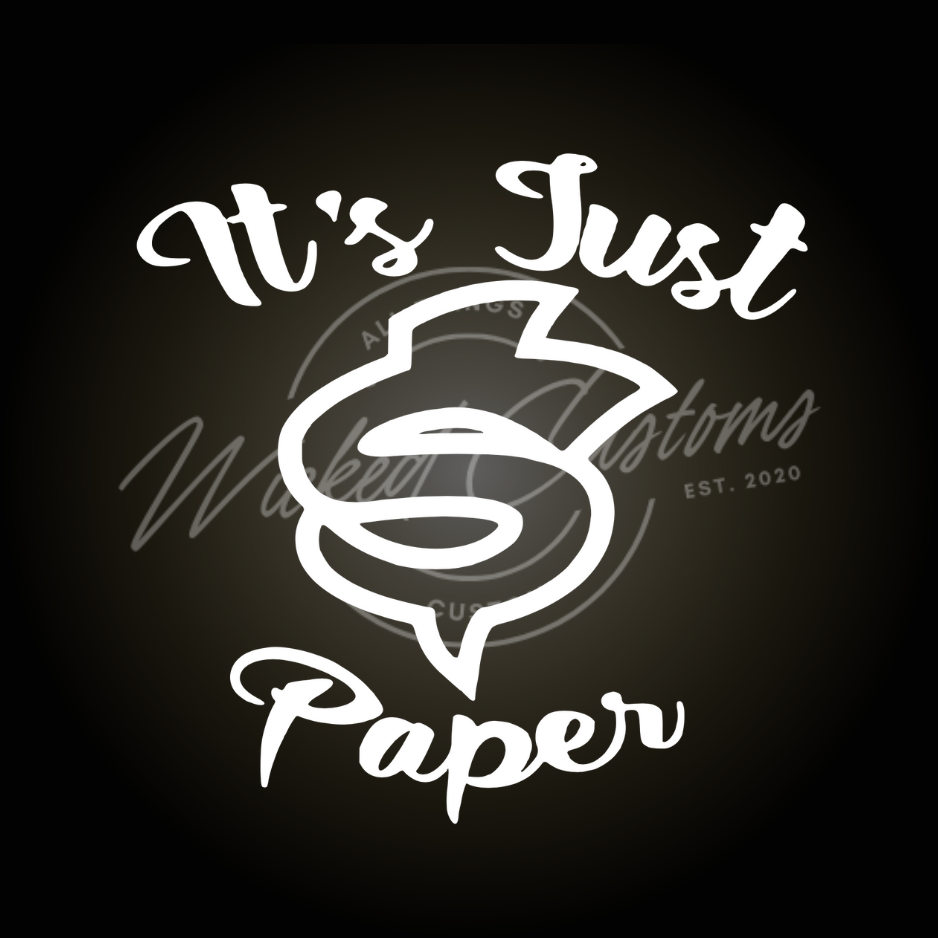 its just paper decal