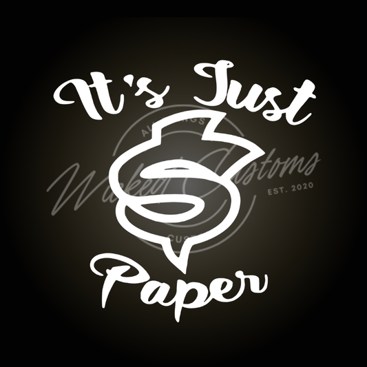 its just paper decal