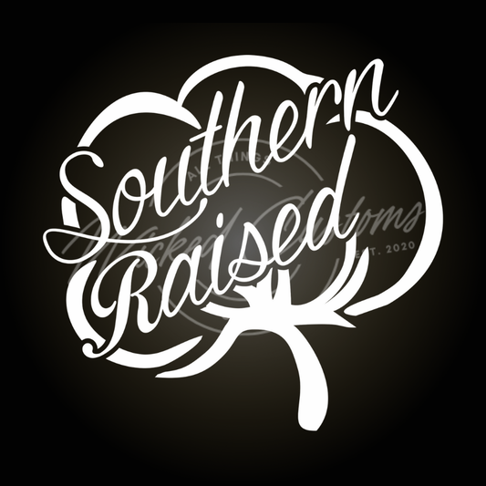 southern raised cotton decal