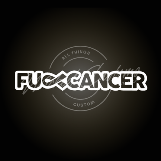 fuck cancer decal