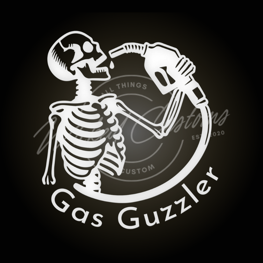 gas guzzler decal