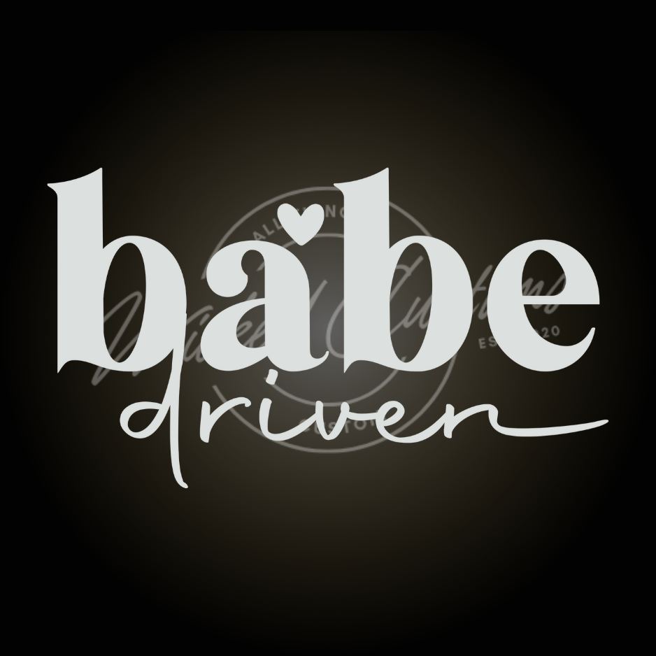 babe driven decal