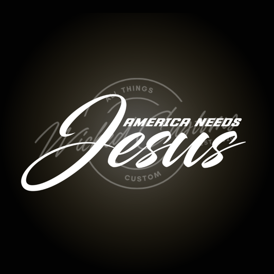 America needs Jesus decal