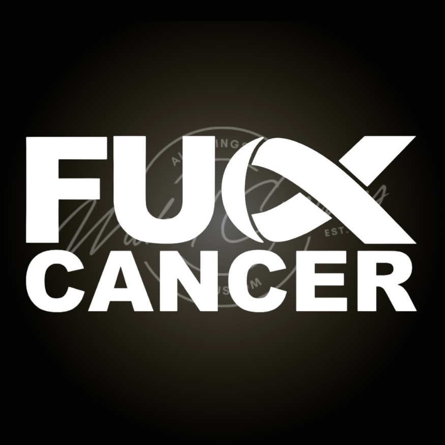 Fuck cancer style 2 decal