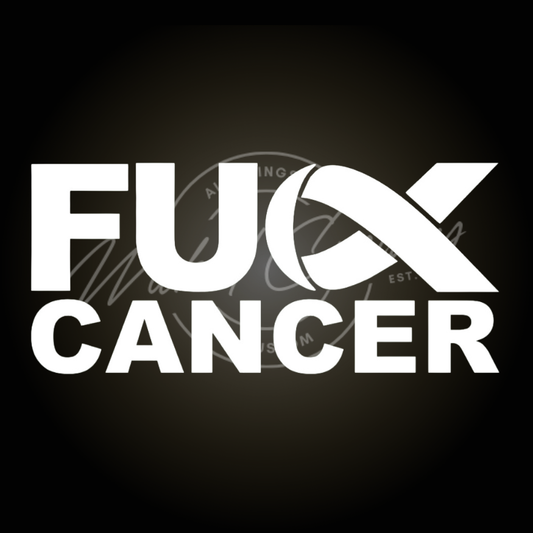 Fuck cancer style 2 decal